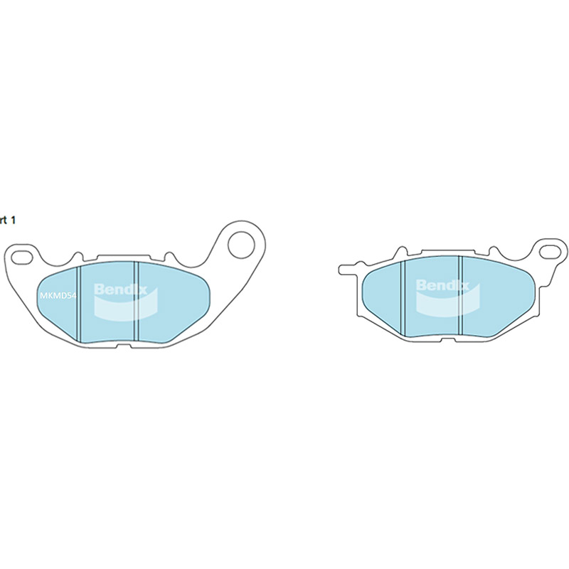 MKMD54 ผ้าเบรกหน้า YAMAHA R3 / MT03 / R15'17 All New / X-MAX 300 cc.